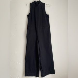 Nike Sportswear Mock Neck Wide-Leg Jersey Jumpsuit High Neck